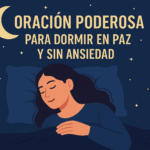 Oración para dormir profundamente