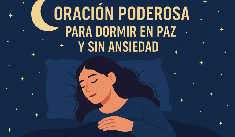 Oración para dormir profundamente y en paz